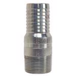 Plated Steel King™ Combination Nipple for Plastic Pipe